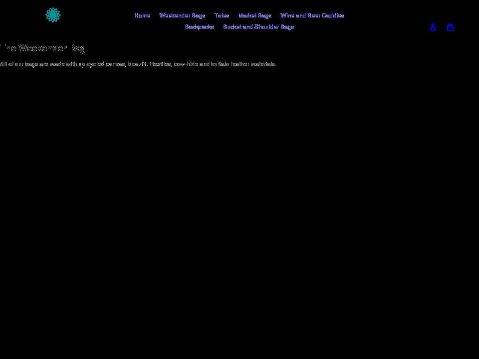theweekenderbag.com shopify website screenshot