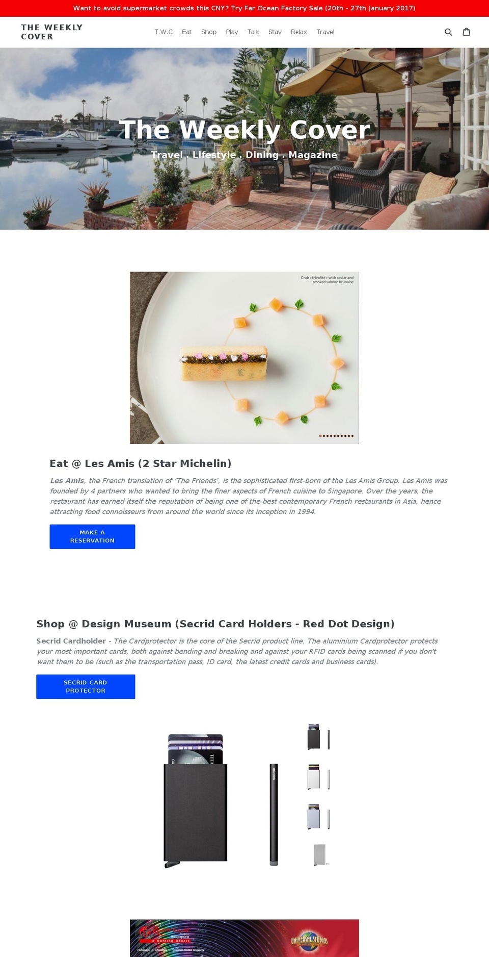 theweeklycover.com shopify website screenshot