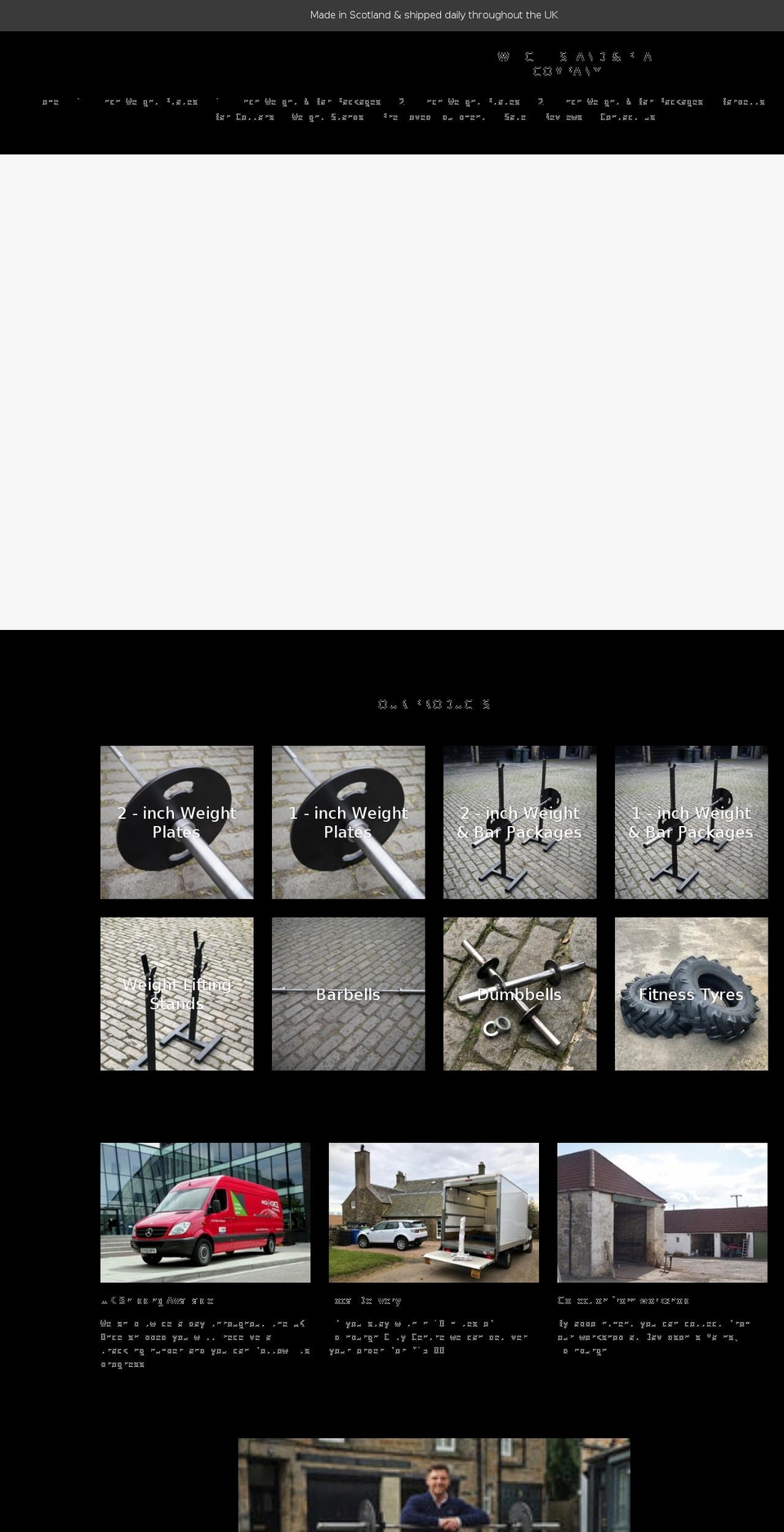 theweightstandcompany.com shopify website screenshot