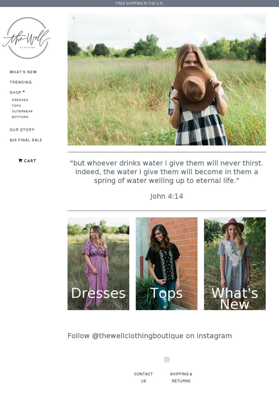 thewellclothing.com shopify website screenshot