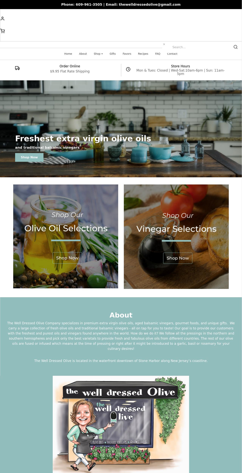 thewelldressedolive.com shopify website screenshot