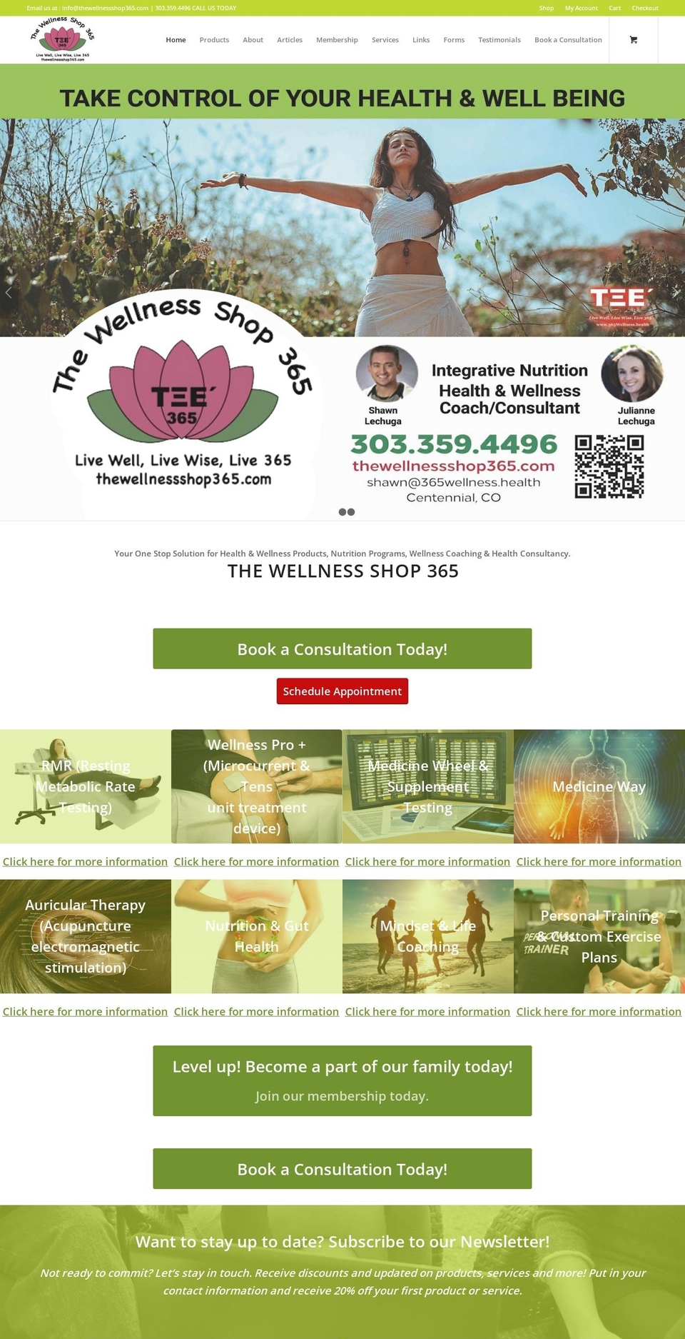 thewellnessshop365.com shopify website screenshot