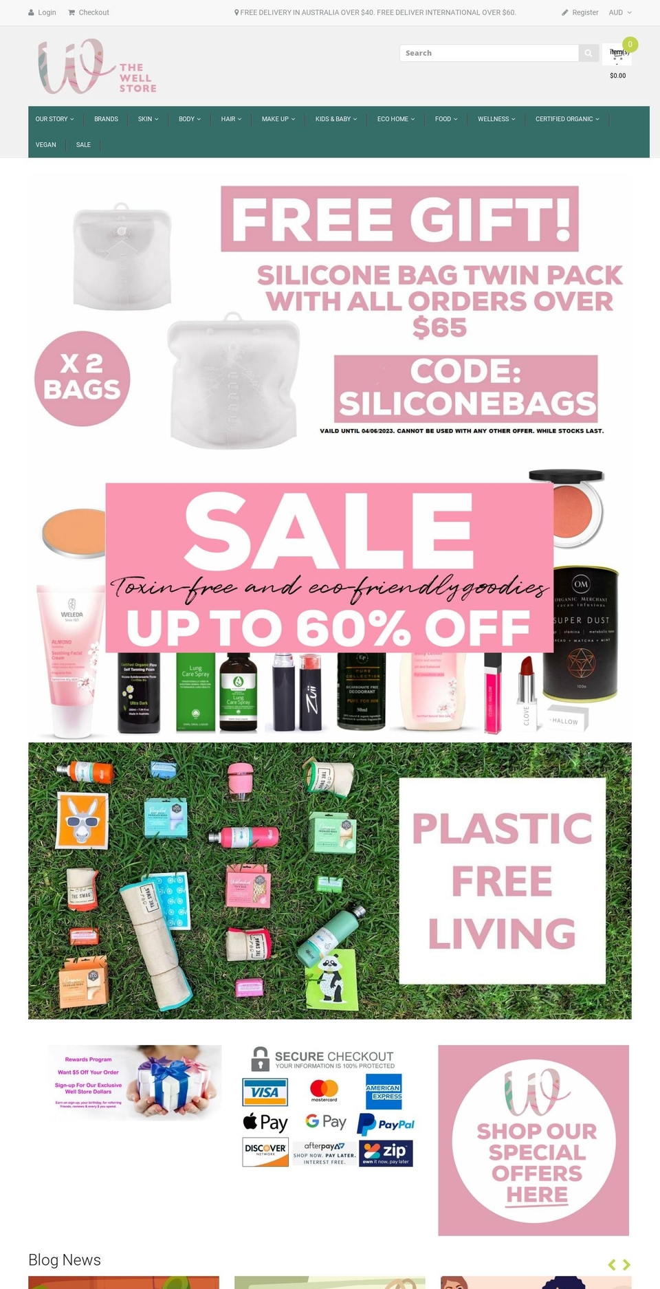 thewellstore.com.au shopify website screenshot