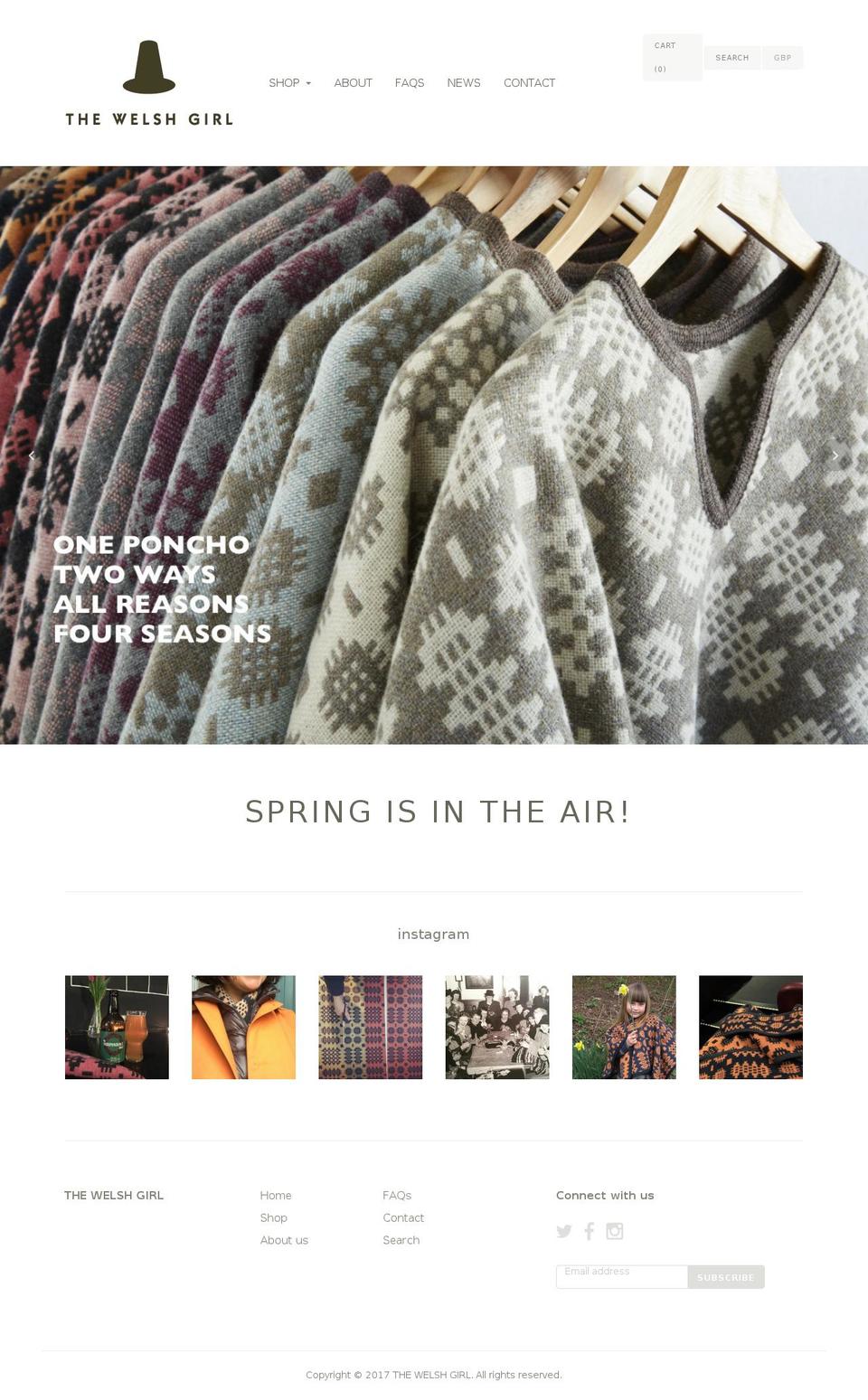 thewelshgirl.com shopify website screenshot