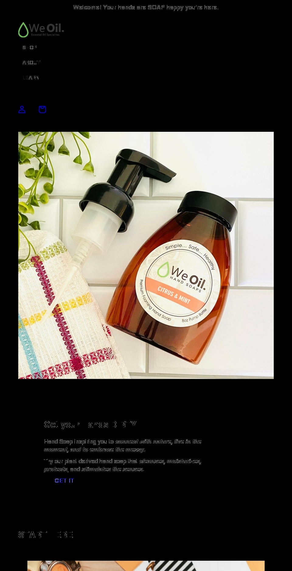 theweoilwayoflife.com shopify website screenshot