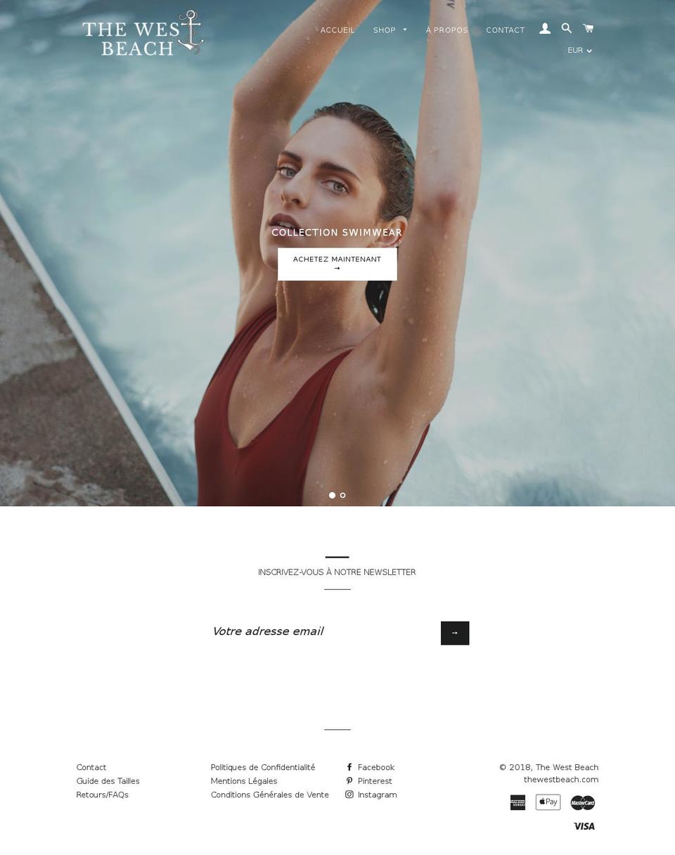 thewestbeach.com — Shopify storefront screenshot