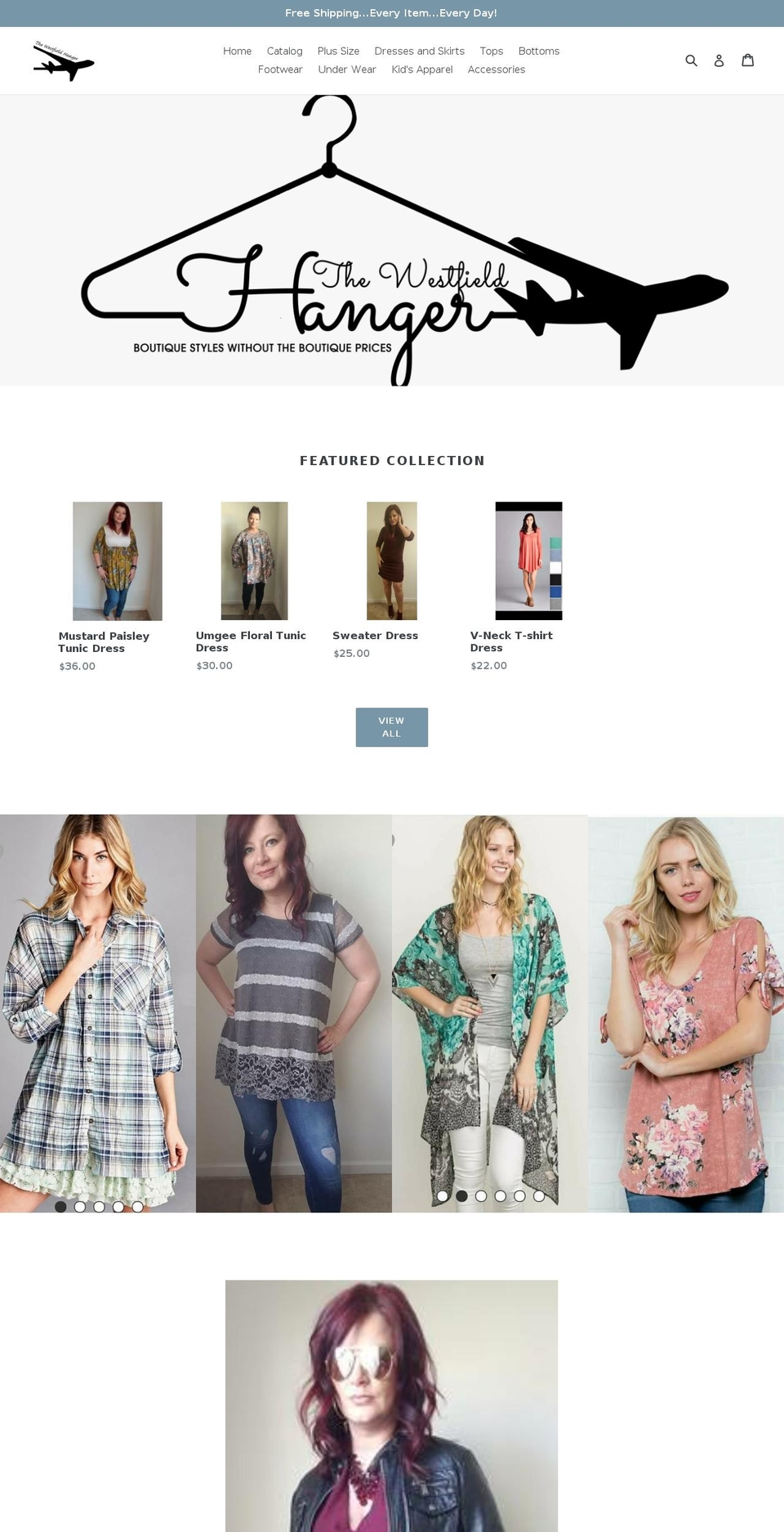 thewestfieldhanger.com — Shopify storefront screenshot