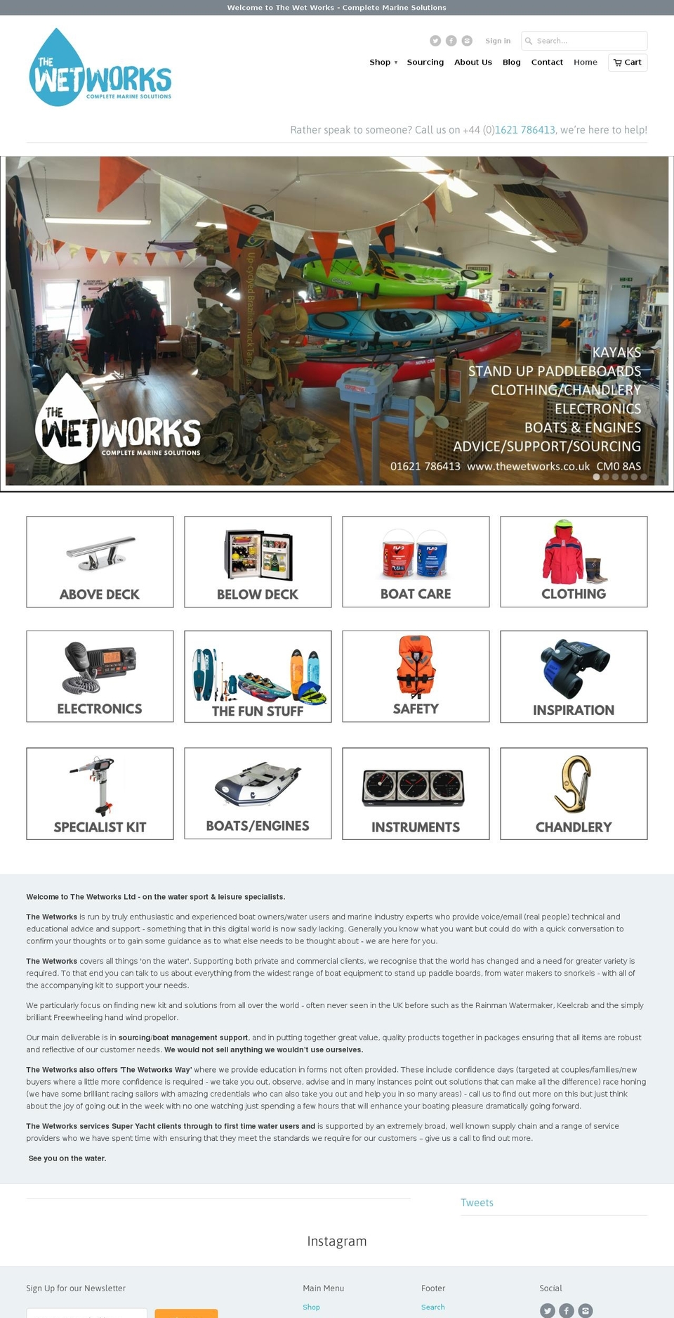 thewetworks.co.uk shopify website screenshot