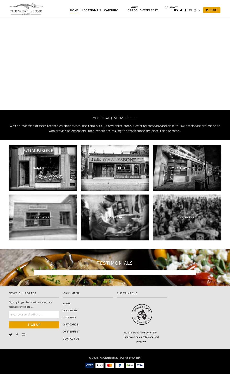 thewhalesbone.com shopify website screenshot