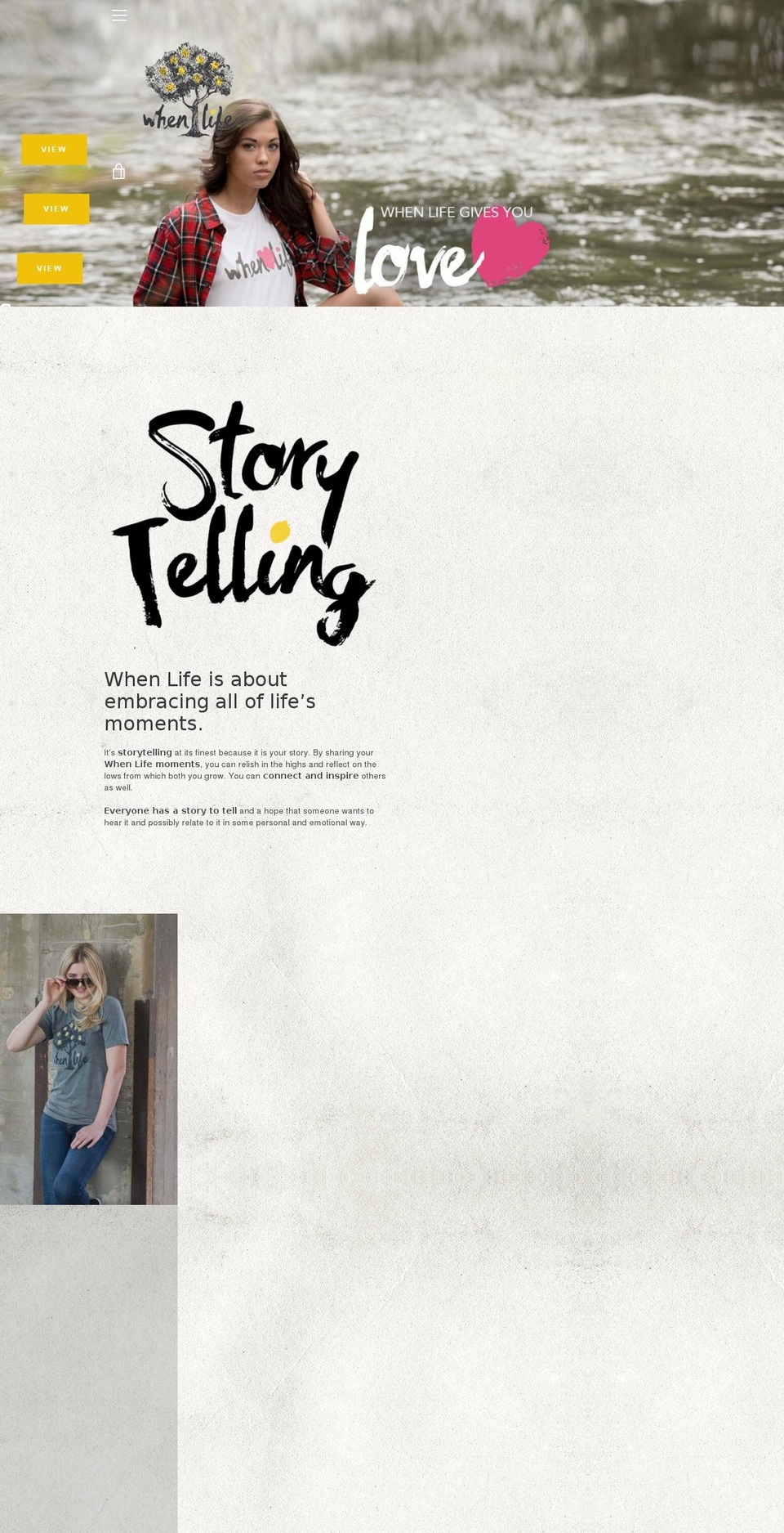 thewhenlife.com — Shopify storefront screenshot