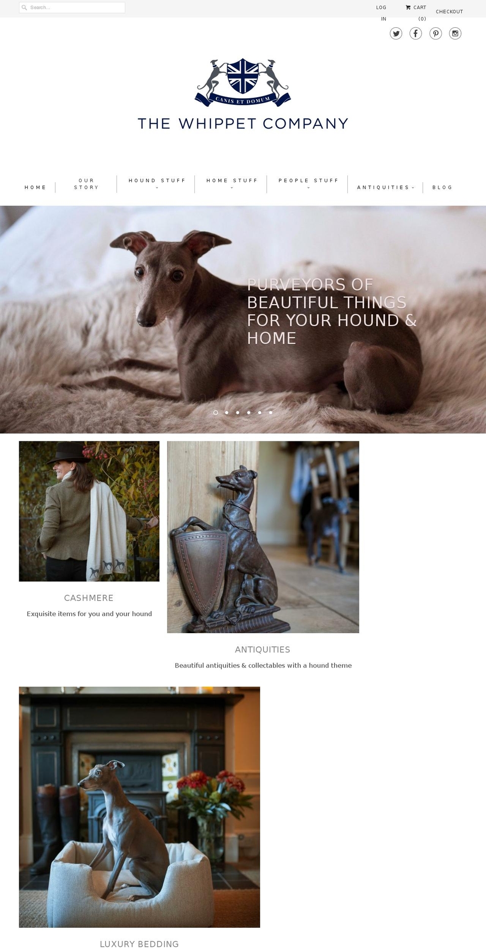 thewhippetcompany.co.uk shopify website screenshot