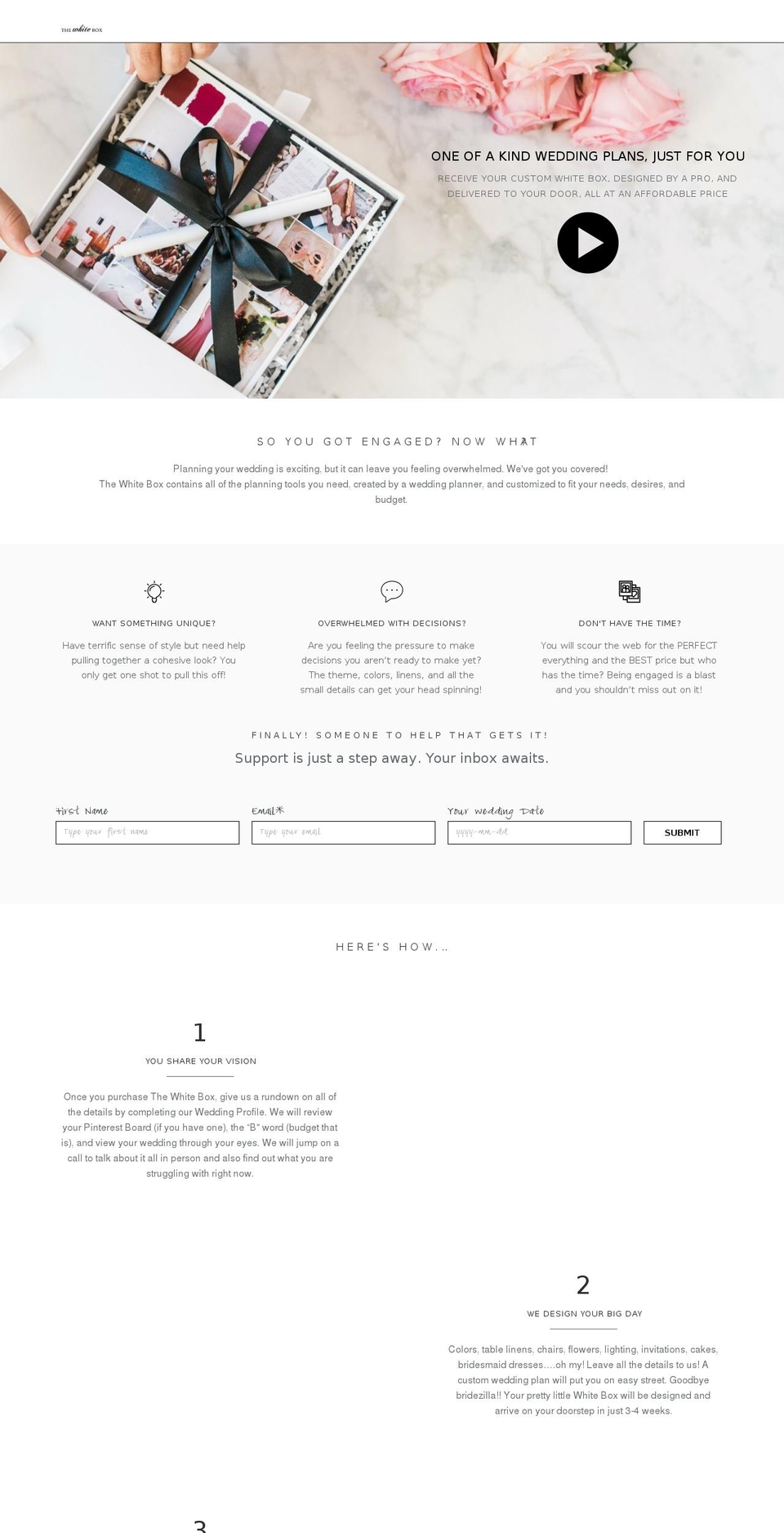 thewhitebox.co shopify website screenshot