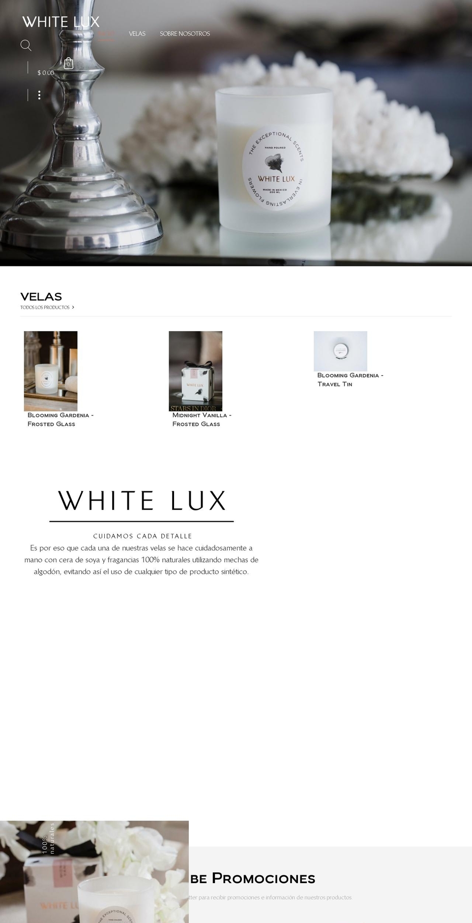 thewhitelux.com — Shopify storefront screenshot