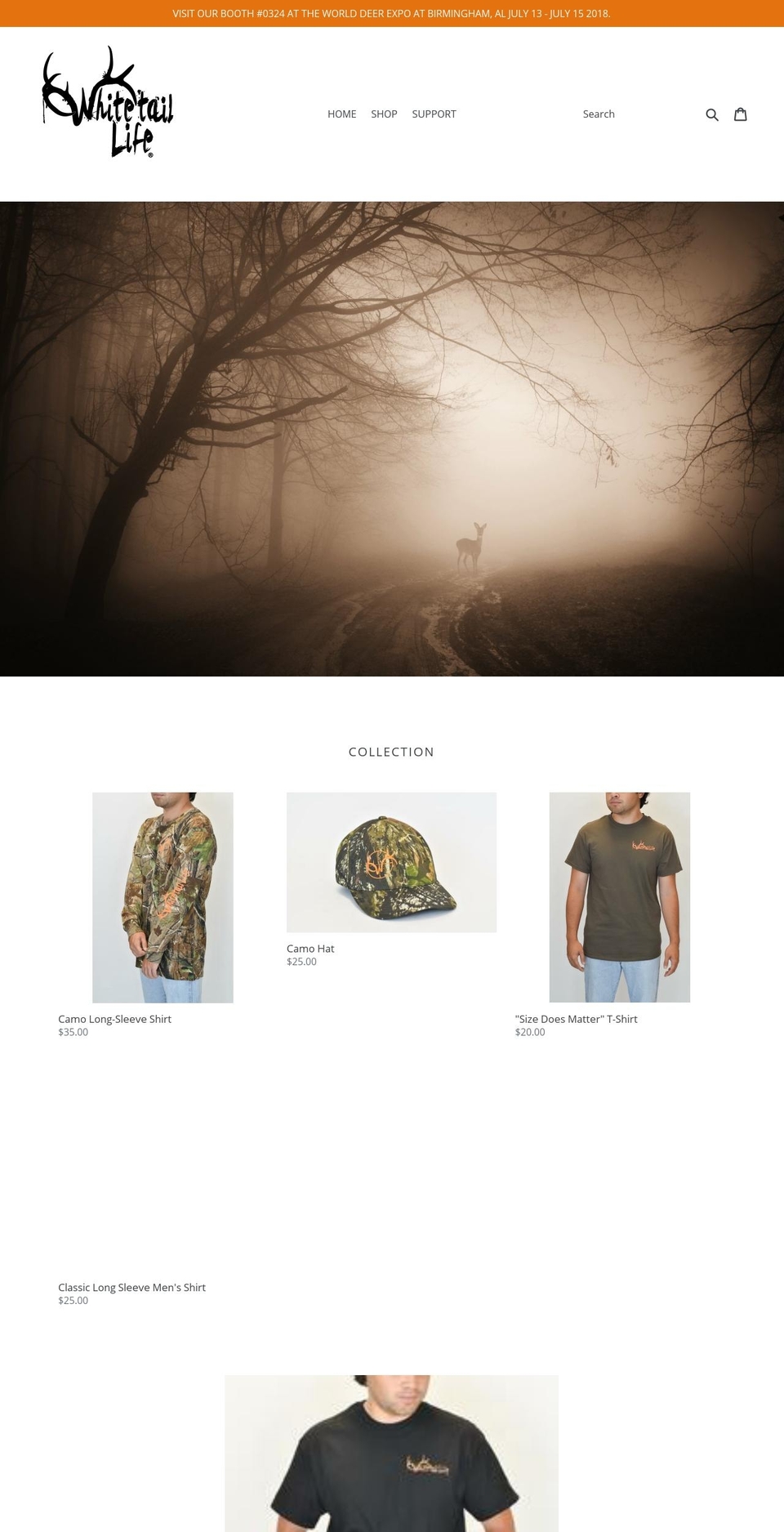 thewhitetaillife.com — Shopify storefront screenshot