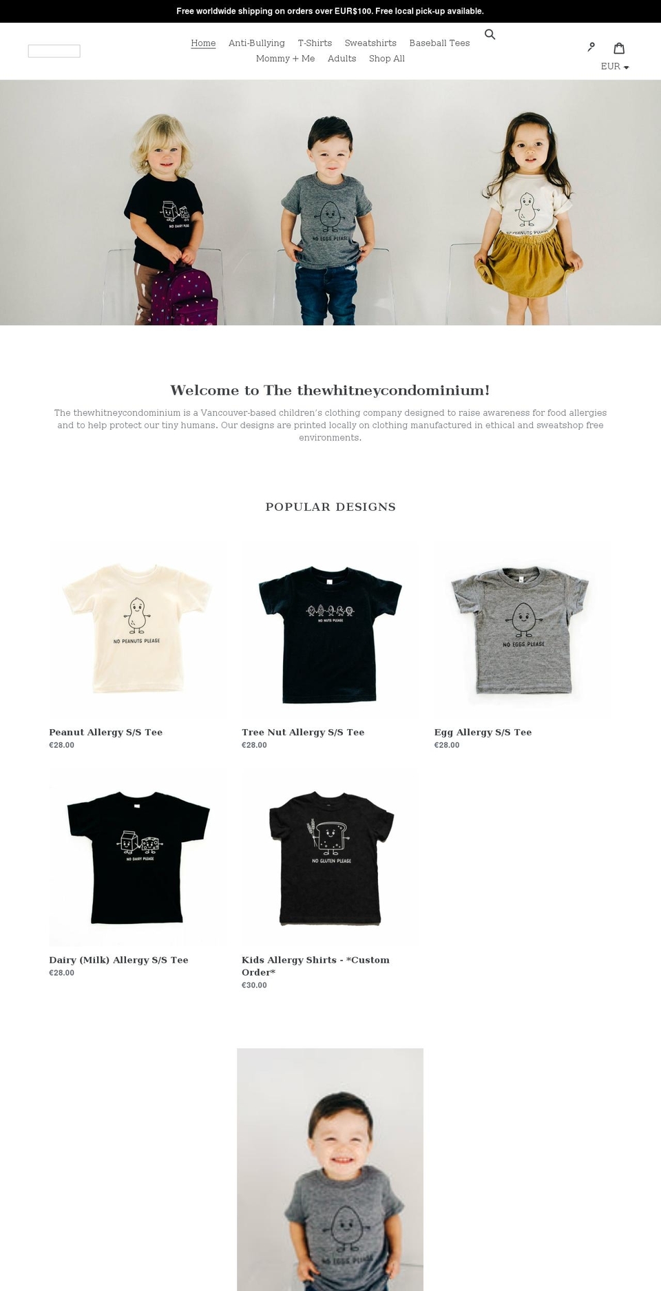 thewhitneycondominium.com shopify website screenshot