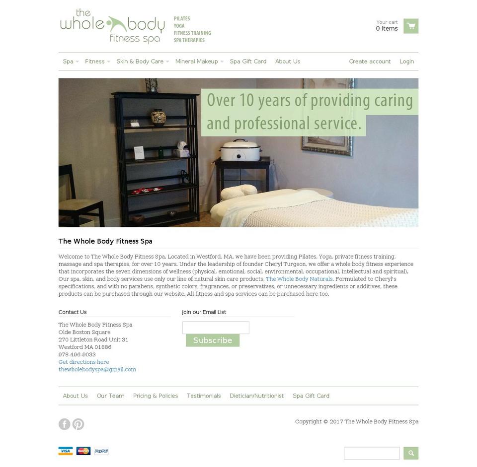 thewholebodynatural.com shopify website screenshot