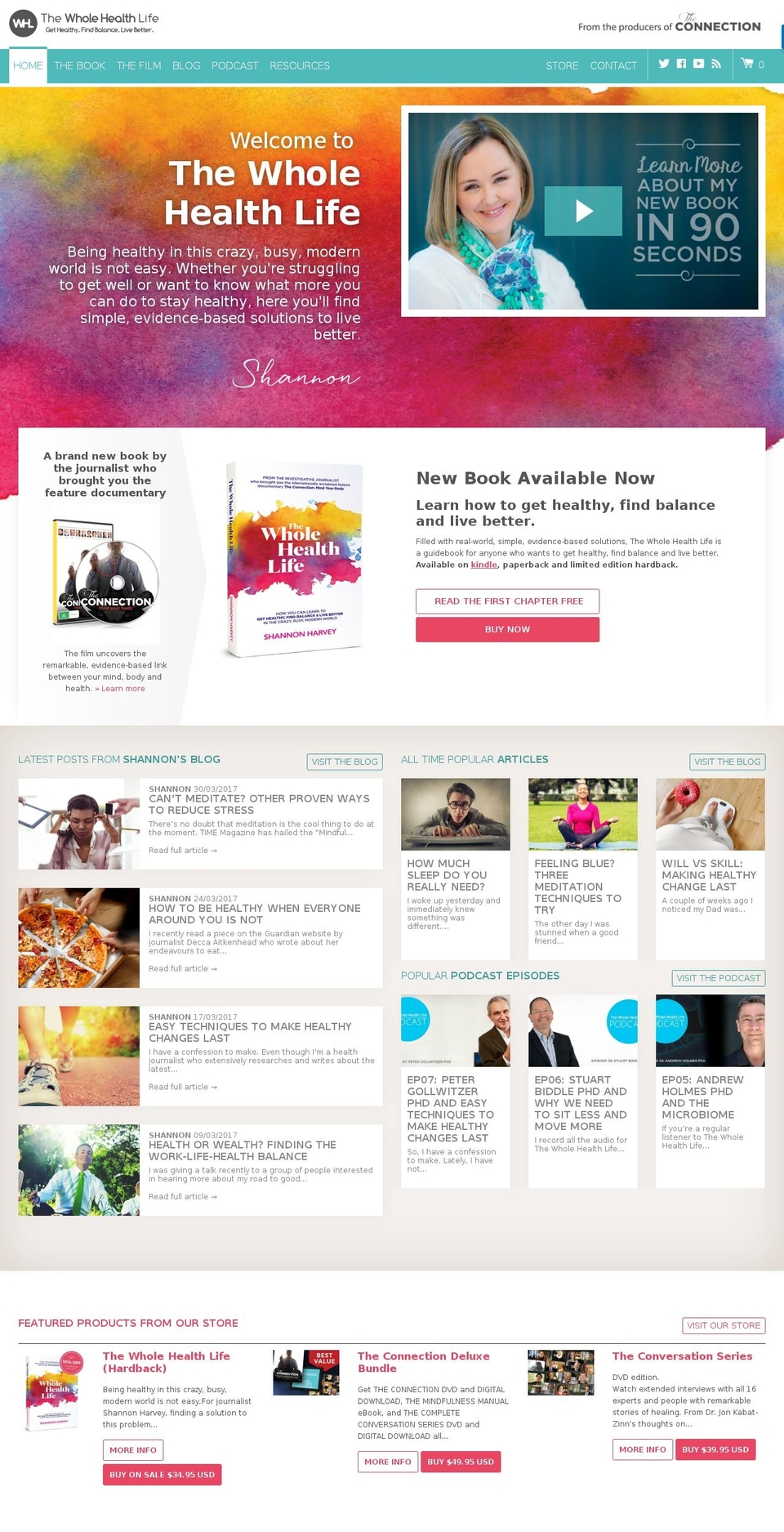 thewholehealthlife.com shopify website screenshot