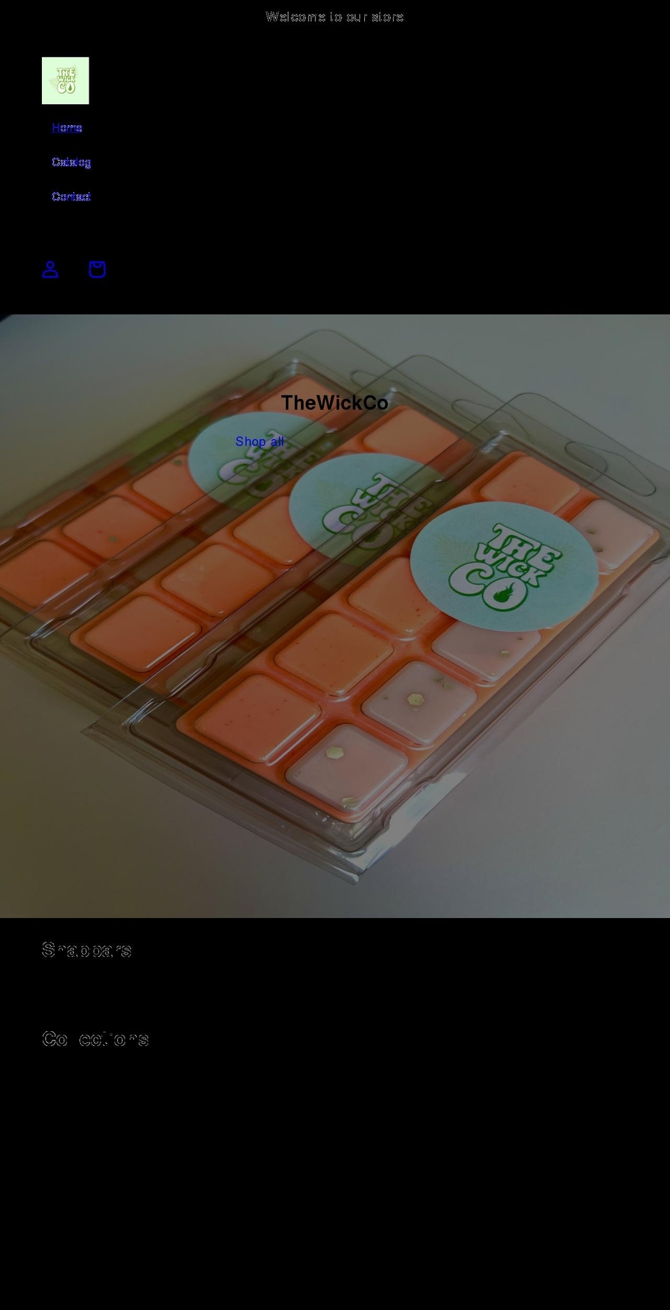 thewickcompany.co.uk shopify website screenshot
