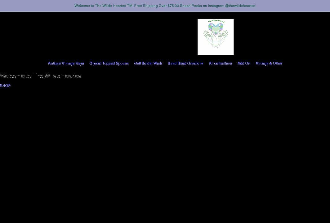 thewildeheart.com shopify website screenshot