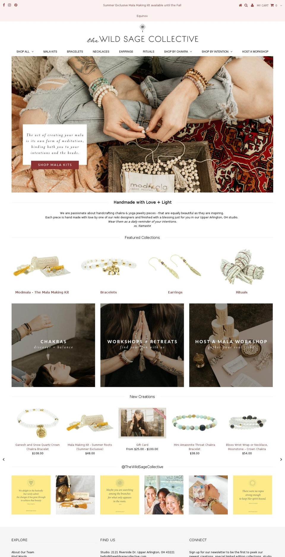 thewildsagecollective.com shopify website screenshot