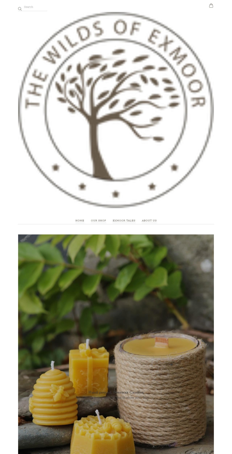thewildsofexmoor.com shopify website screenshot