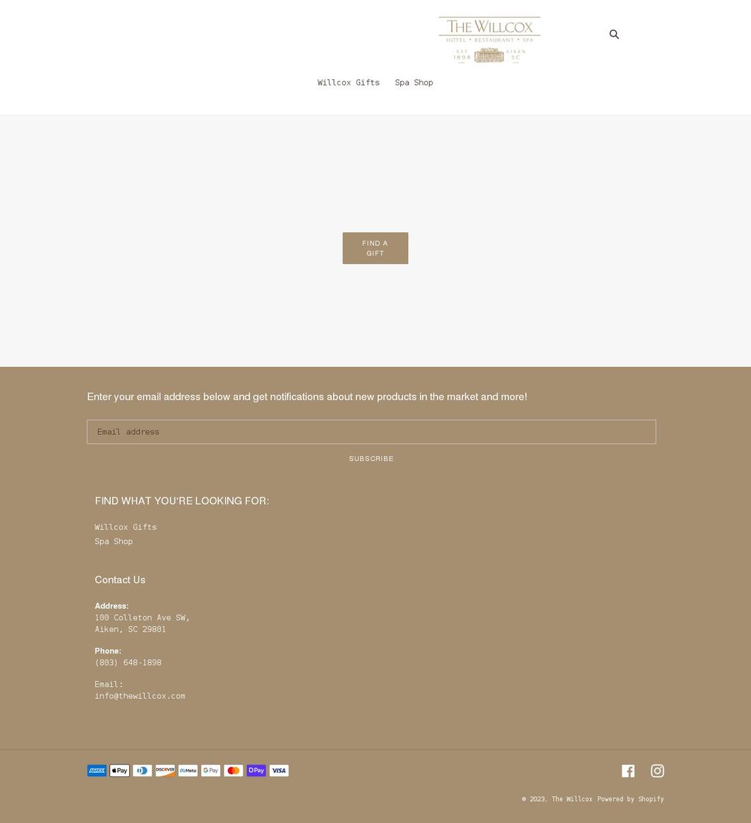 thewillcoxmarket.com shopify website screenshot