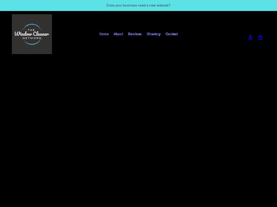 thewindowcleanernetwork.org shopify website screenshot