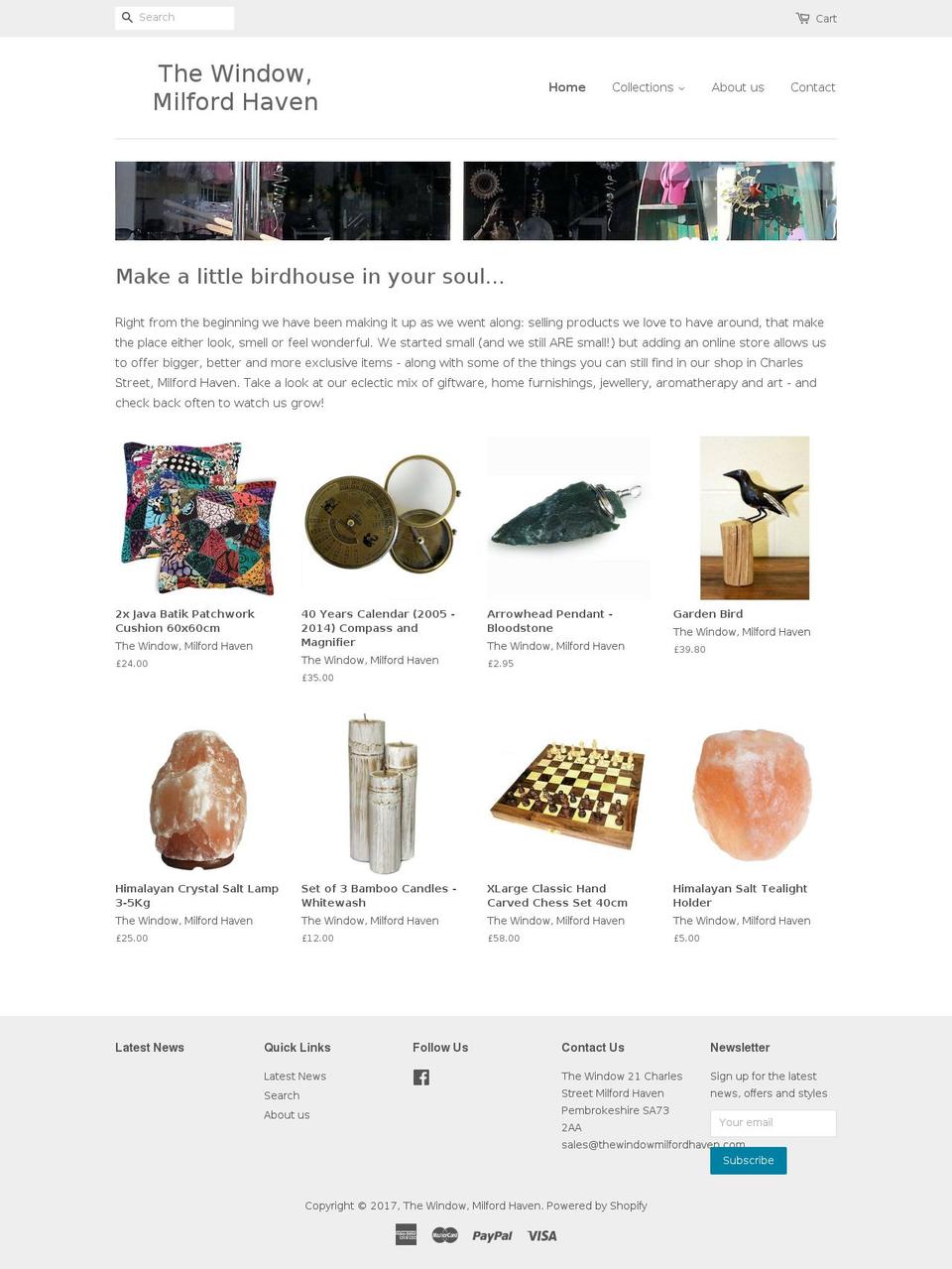 thewindowmilfordhaven.com shopify website screenshot