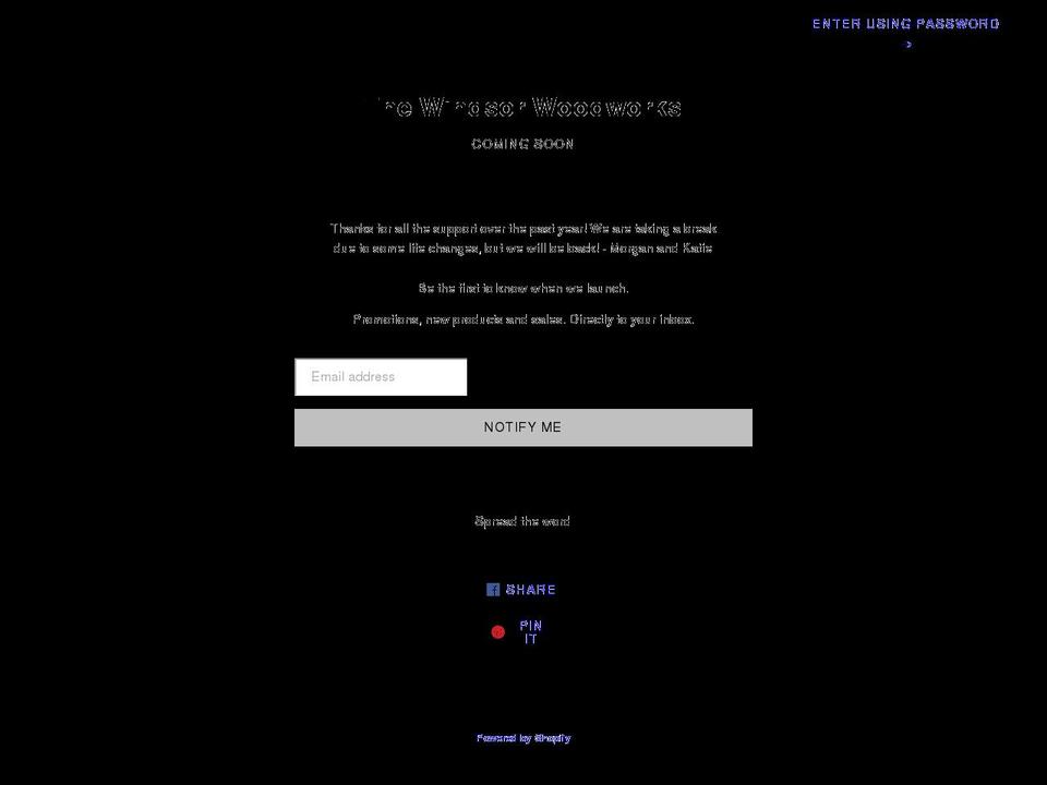 thewindsorwoodworks.com shopify website screenshot