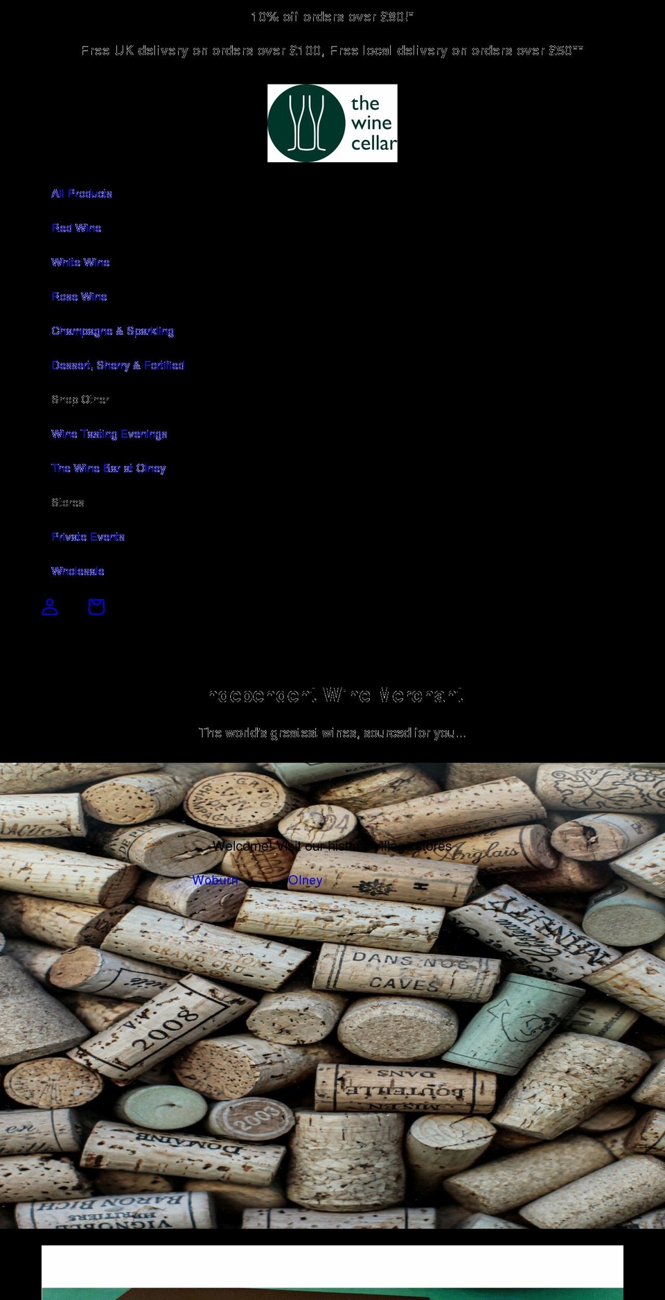 thewinecellar.wine shopify website screenshot