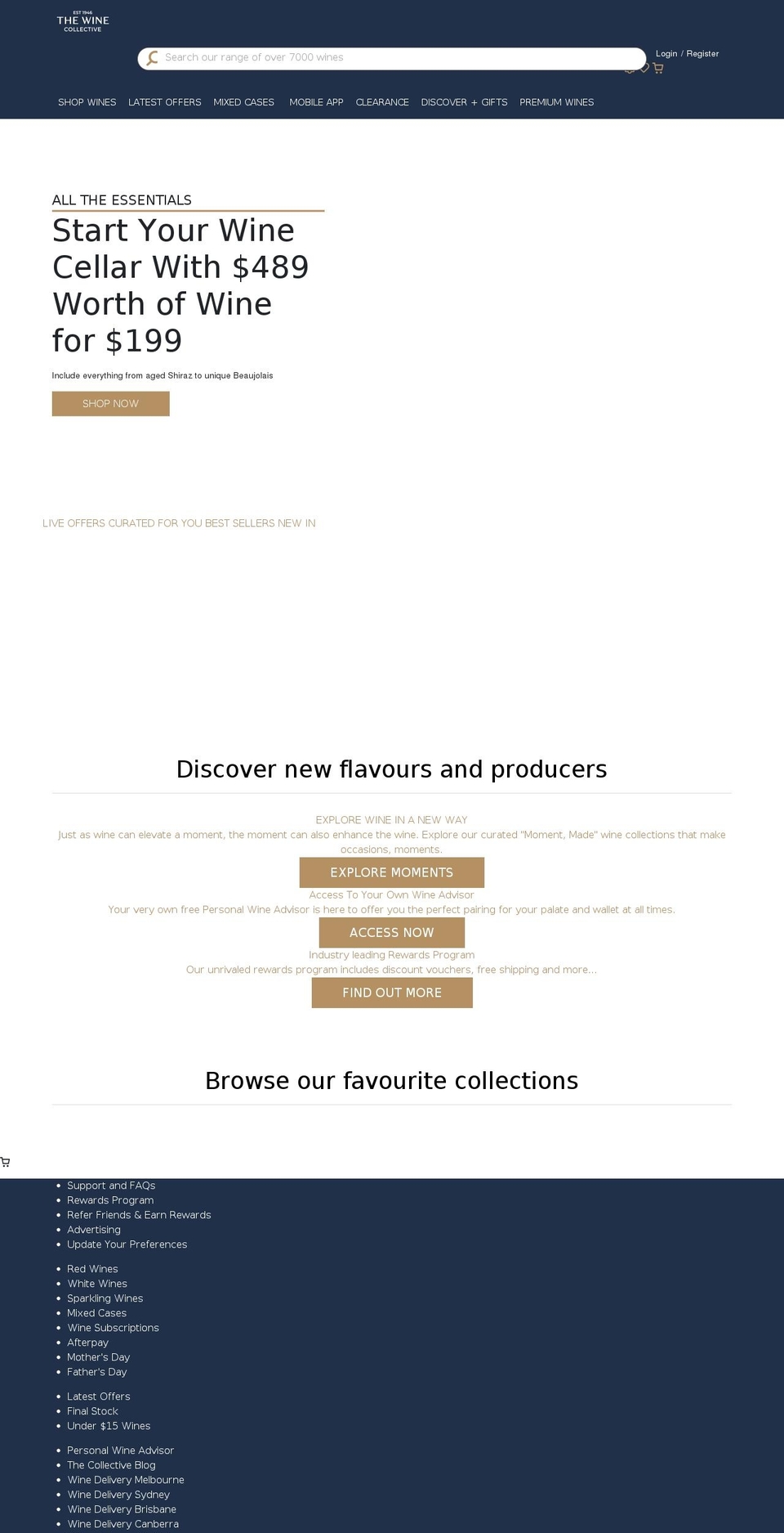 Homepage - Shopify theme site example thewinecollective.com.au