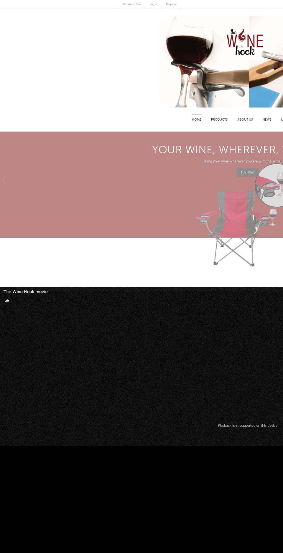 thewinehook.com shopify website screenshot