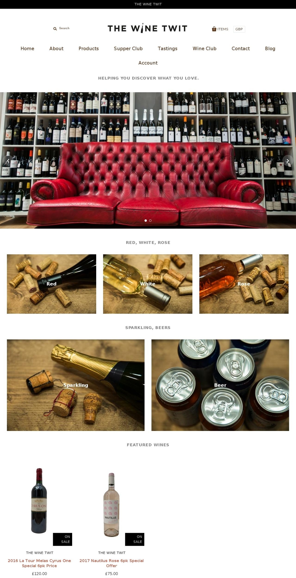 thewinetwit.com shopify website screenshot