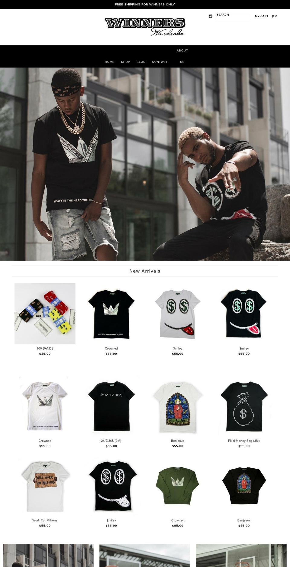 thewinnerswardrobe.com shopify website screenshot