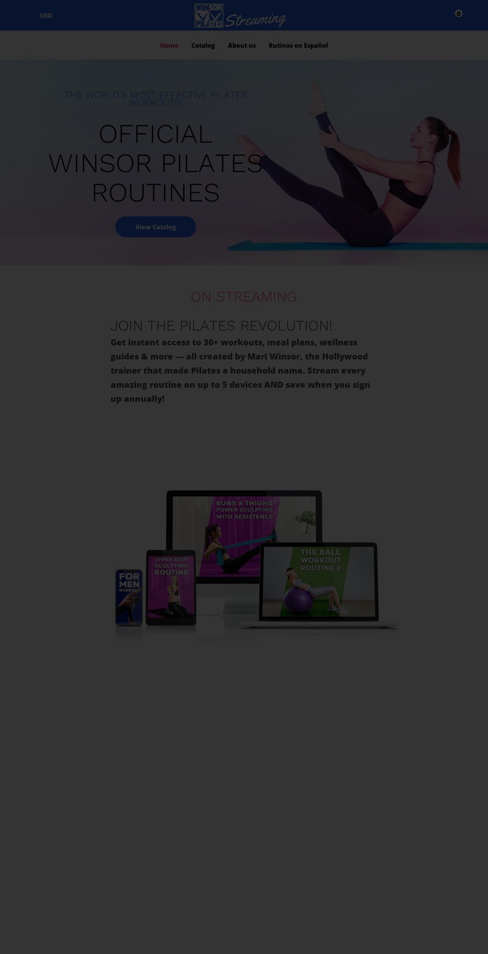 thewinsorpilates.com shopify website screenshot