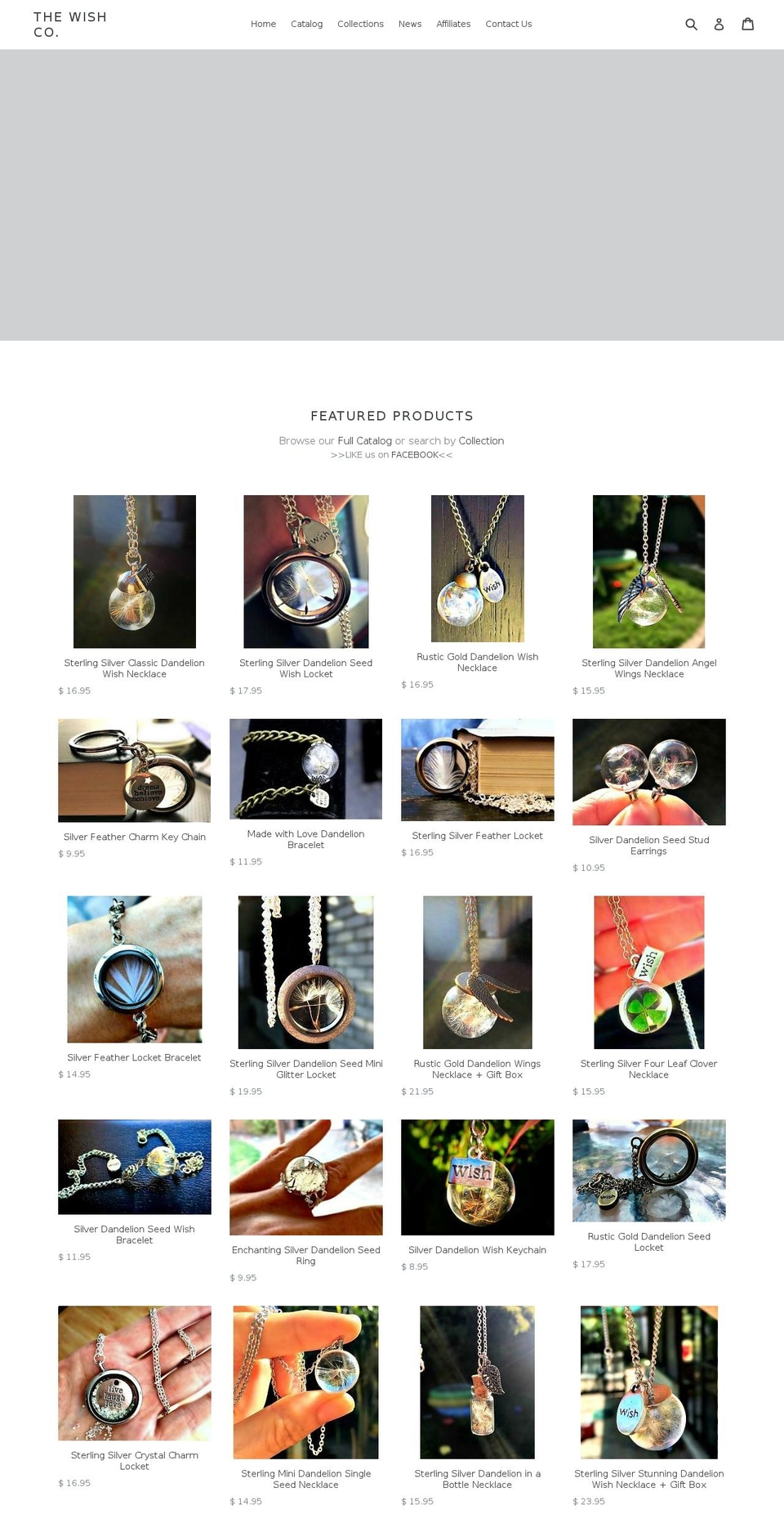 thewishco.com — Shopify storefront screenshot