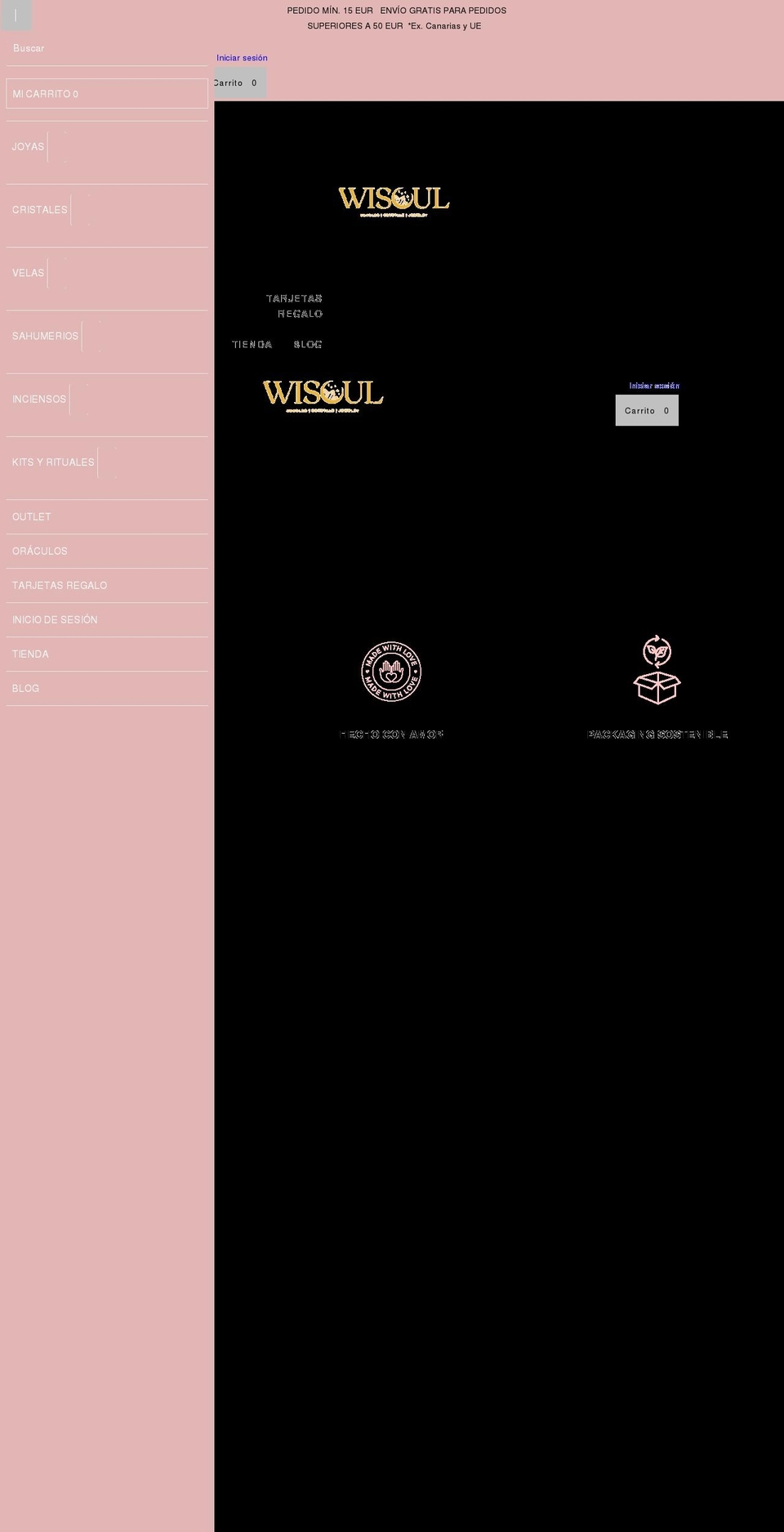 thewisoul.com shopify website screenshot