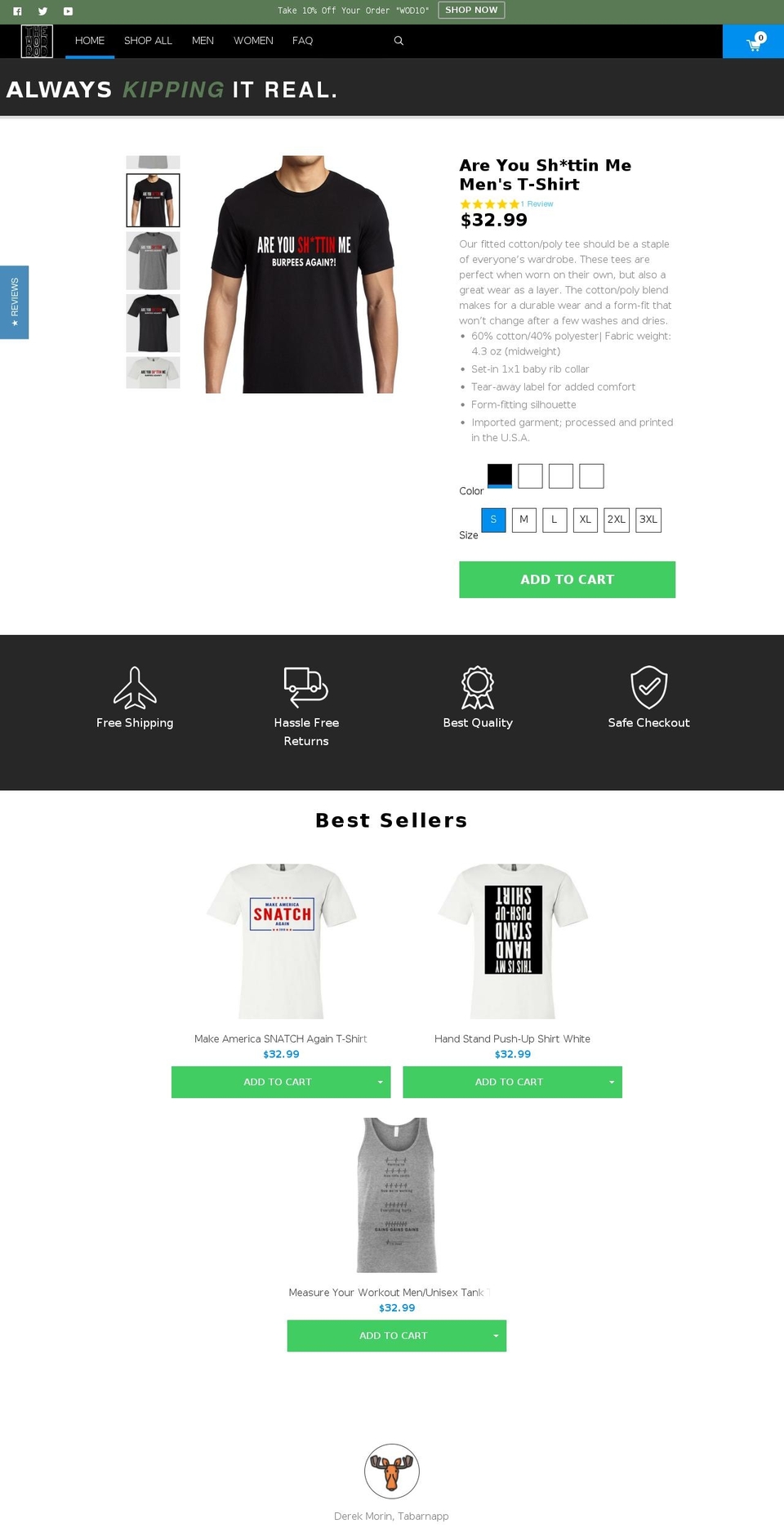 konversion-theme Shopify theme site example thewodbod.com