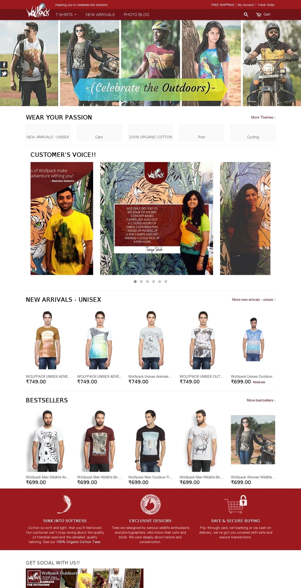 thewolfpackstore.com shopify website screenshot