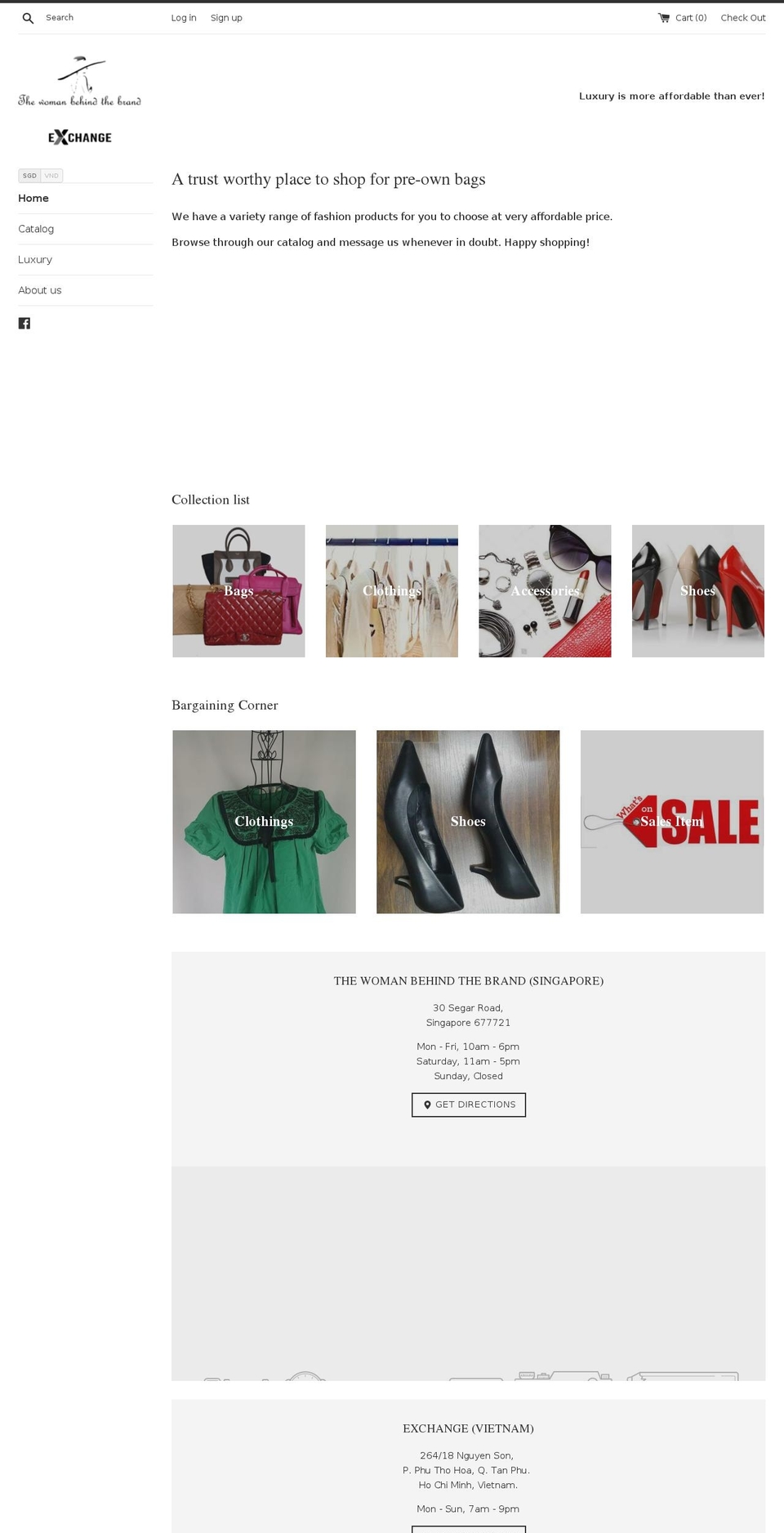 thewomanbehindthebrand.com shopify website screenshot