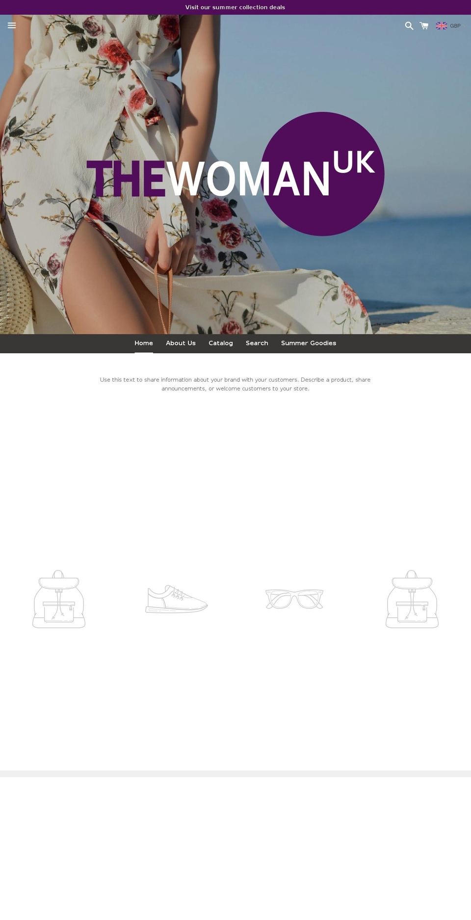 thewomanuk.com — Shopify storefront screenshot