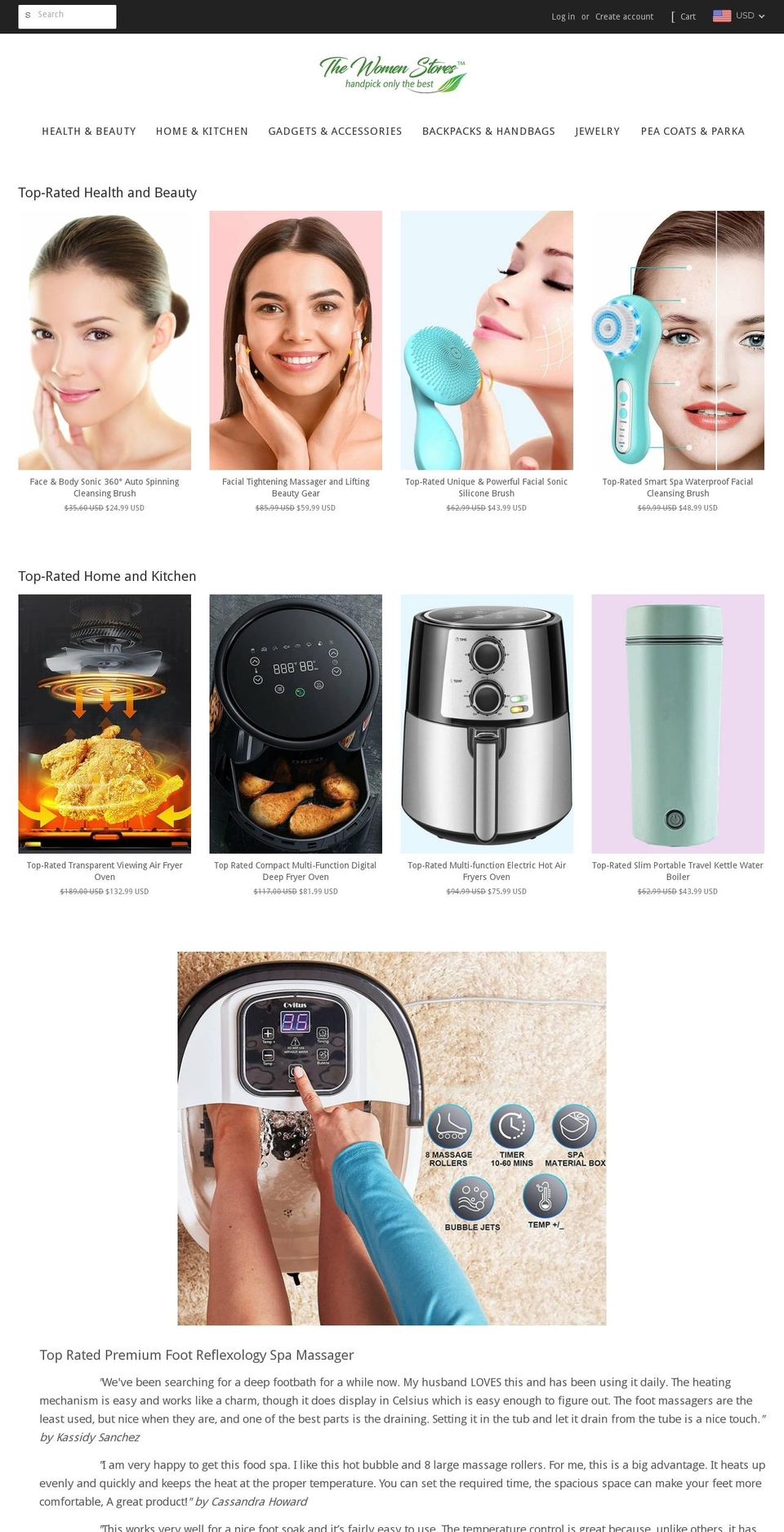thewomenstores.com — Shopify storefront screenshot