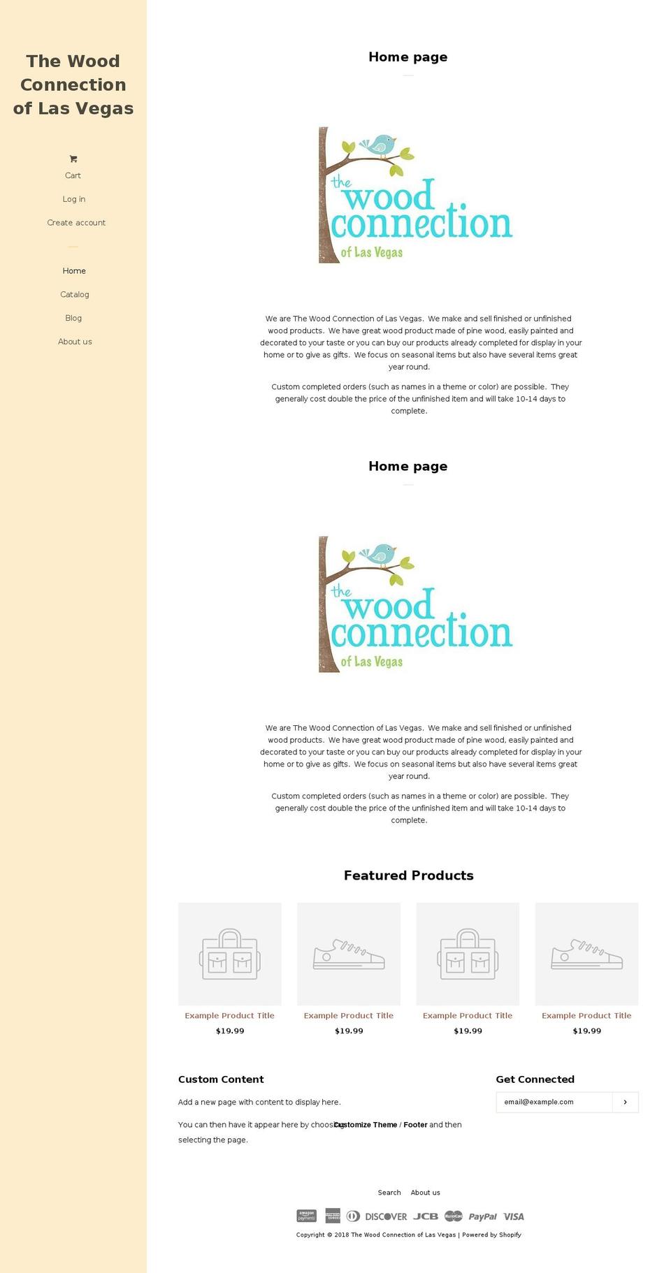 thewoodcolv.com shopify website screenshot