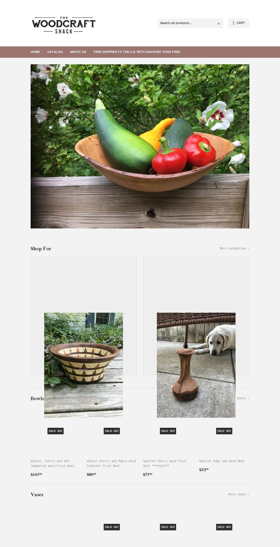 thewoodcraftshack.com shopify website screenshot