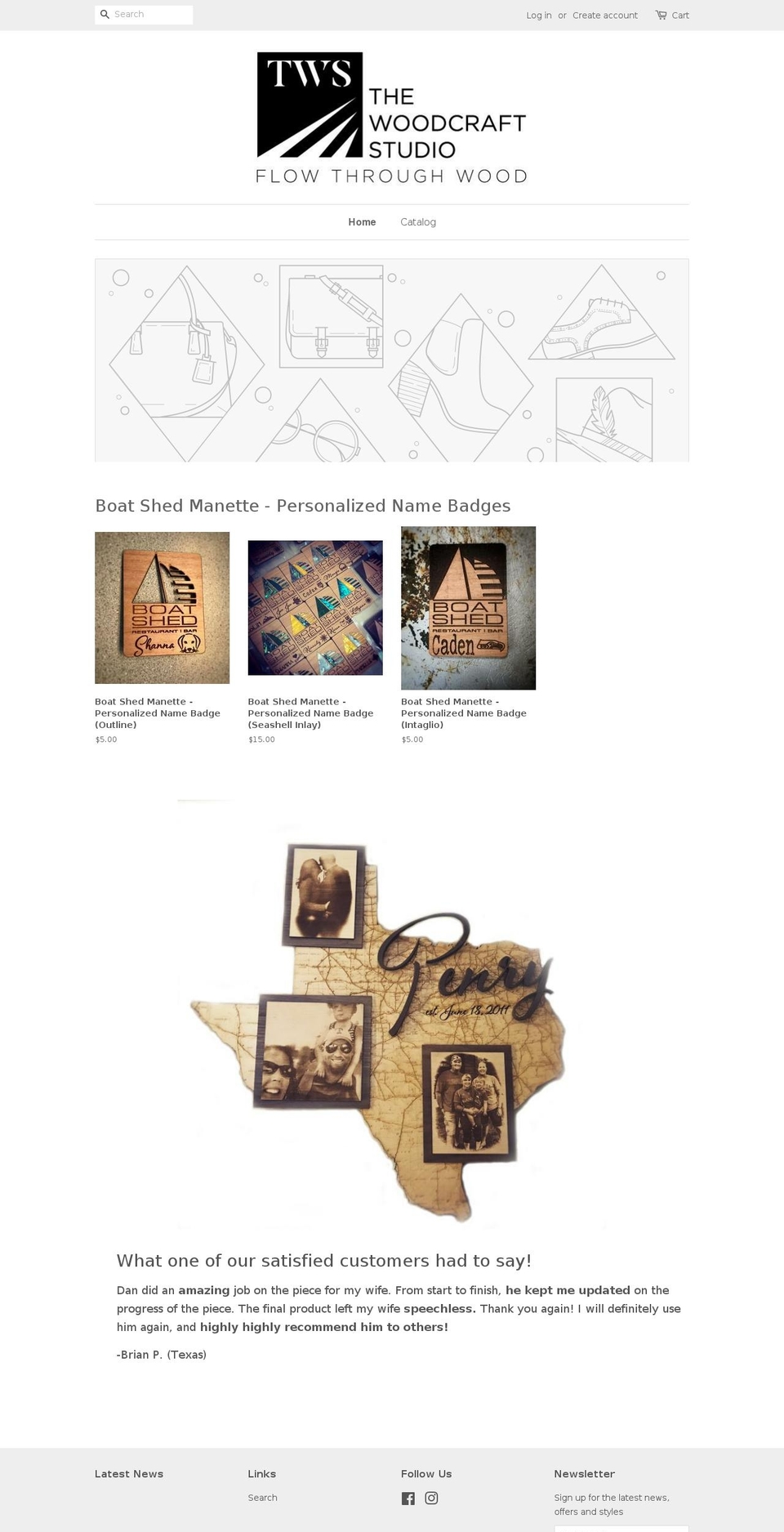 thewoodcraftstudio.com shopify website screenshot
