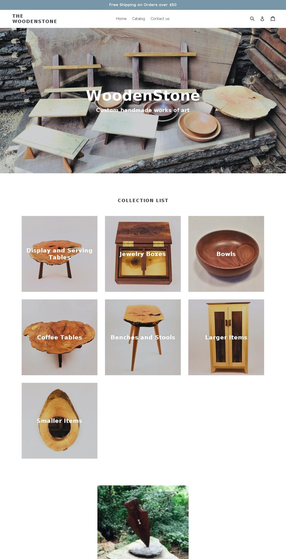 thewoodenstone.com shopify website screenshot