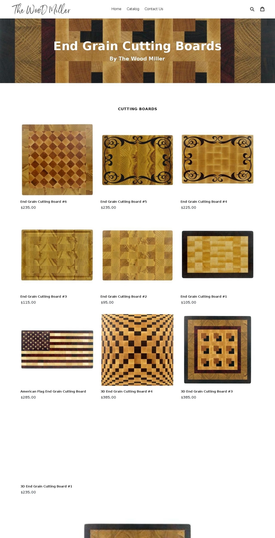 thewoodmiller.com — Shopify storefront screenshot
