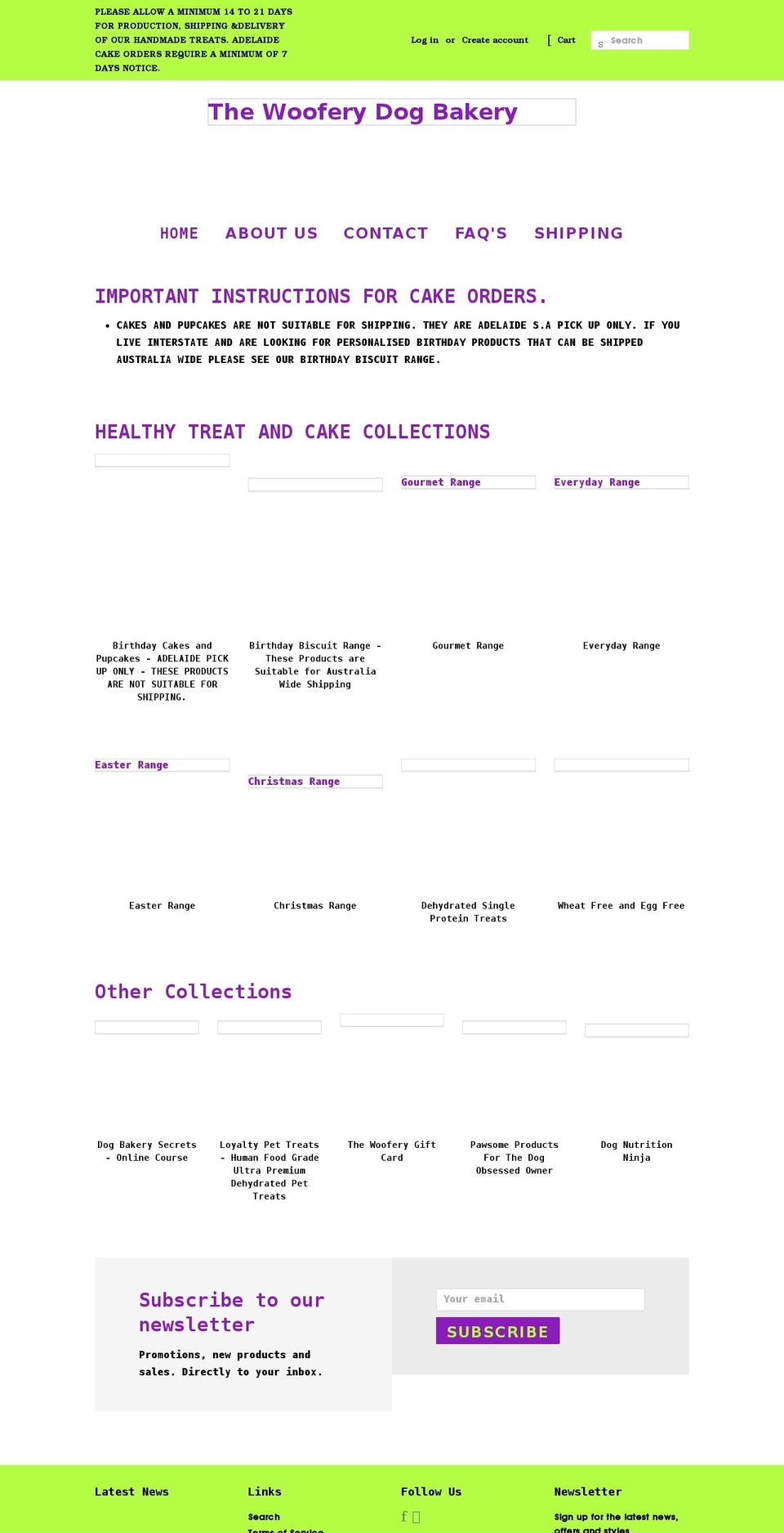 thewoofery.com.au shopify website screenshot