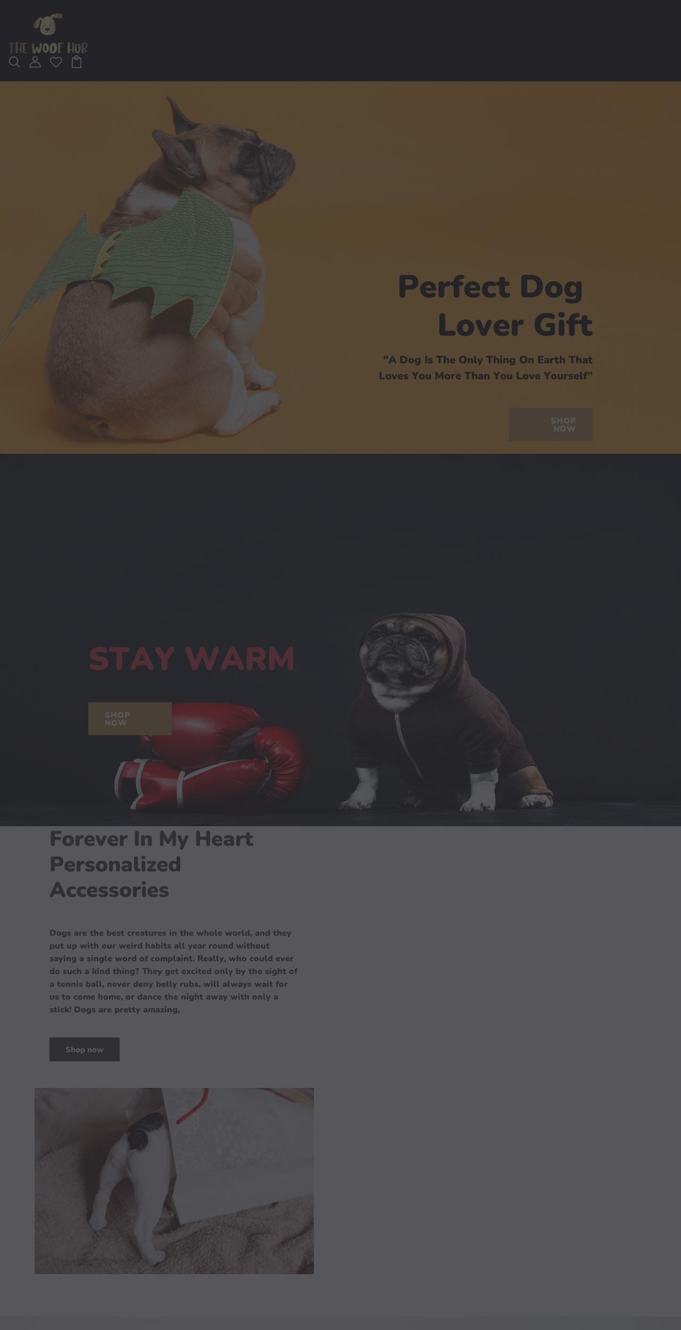 thewoofhub.com shopify website screenshot