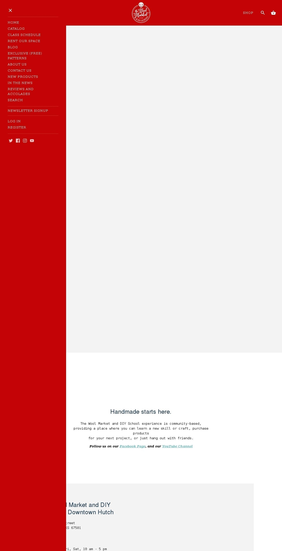 thewoolmarket.net shopify website screenshot